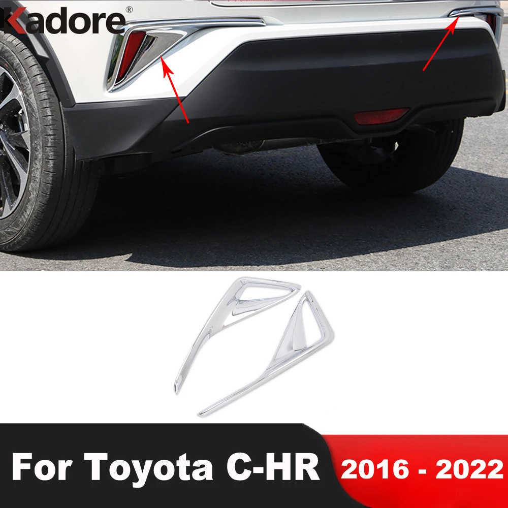 

Накладка на заднюю противотуманную фару для Toyota C-HR CHR 2016-2020 2021 2022, накладки на заднюю противотуманную фару из углеродного волокна, аксессуары