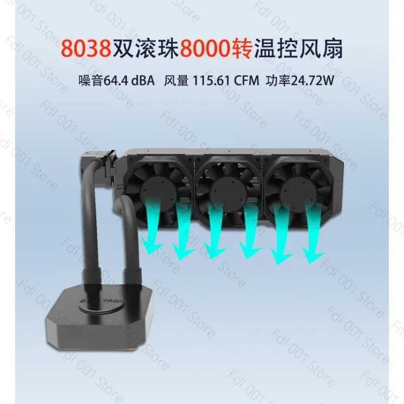 2U Server Water Cooled CPU Cooler L35 Support 1200 1150 1366 1700 2011 2066 AM4 Socket