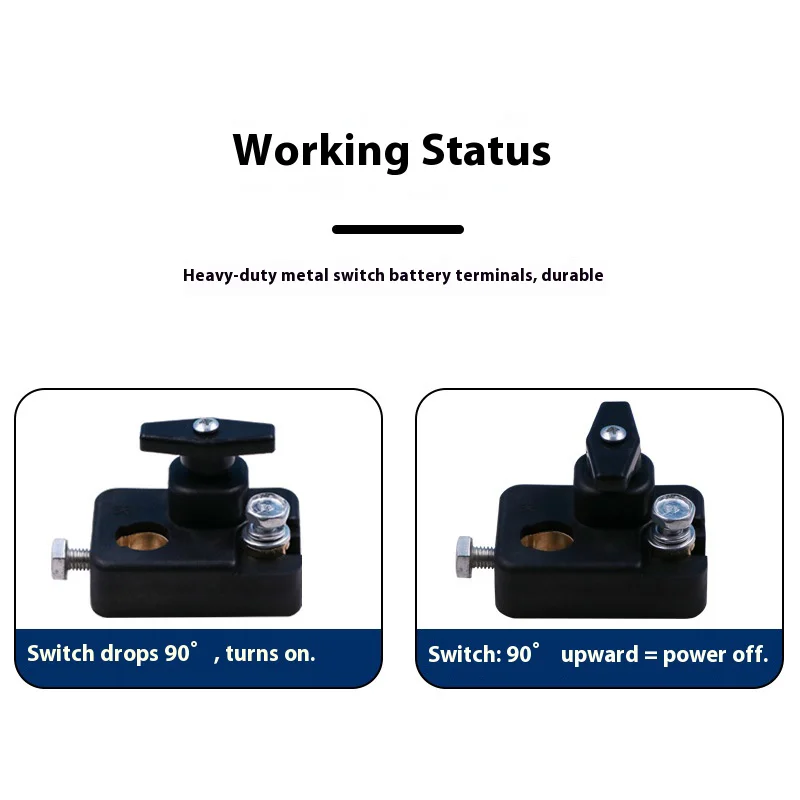 Car Battery Disconnect Switch on Off Button Brass Negative Power-off Anti-leakage Cutter Isolator Cut Chang Accessories