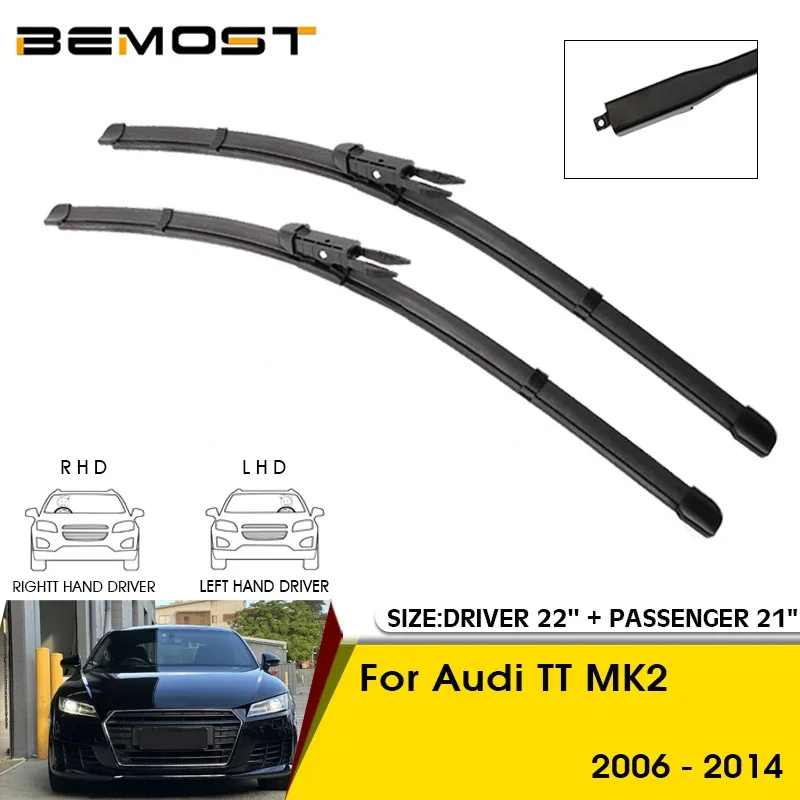 

Car Wiper Blades For Audi TT MK2 2006-2010 2011 2012 2013 2014 Windshield Windscreen Front Window Blades 22"+21" Car Accessories