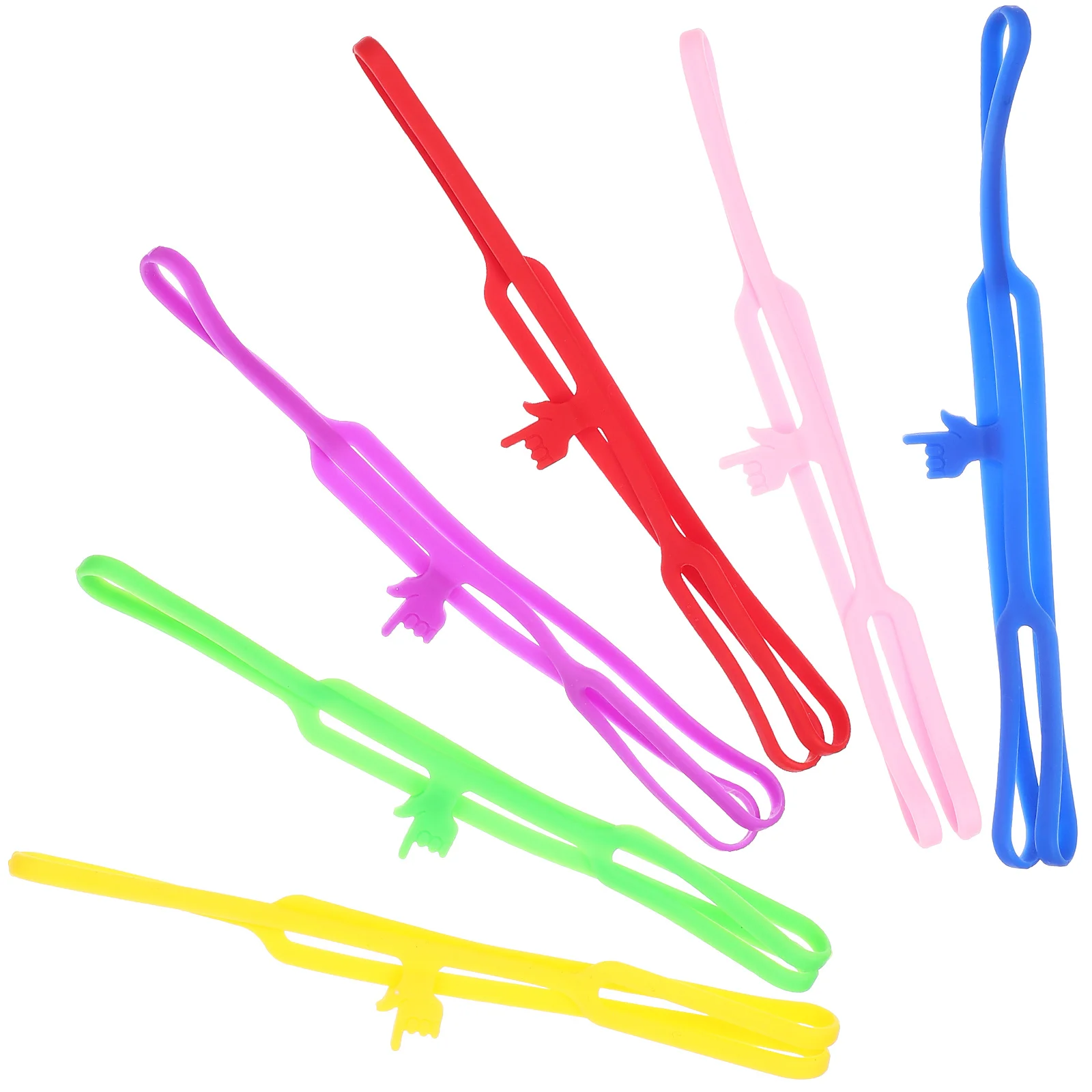 6 قطعة المرجعية سيليكون مضحك الكرتون إصبع كتاب علامات قابلة لإعادة الاستخدام مقاوم للماء علامات الصفحة اكسسوارات القراءة كتاب الزخرفية