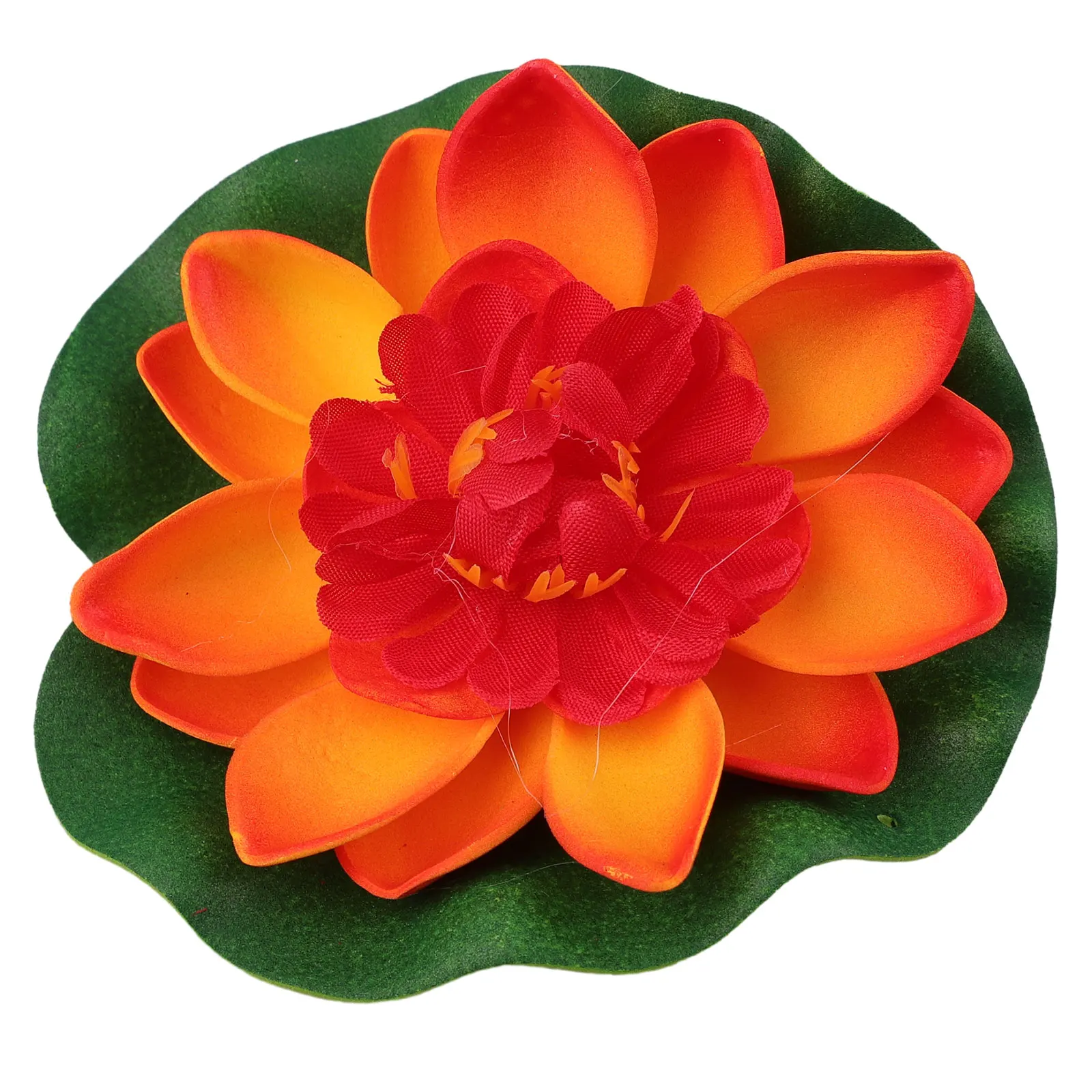 5PCS/Set Artificial Fake Floating Water Lily Flower Pond Plant Garden Pool Decor Fake Lotus Fish Tank Water Lily Eva Plastic