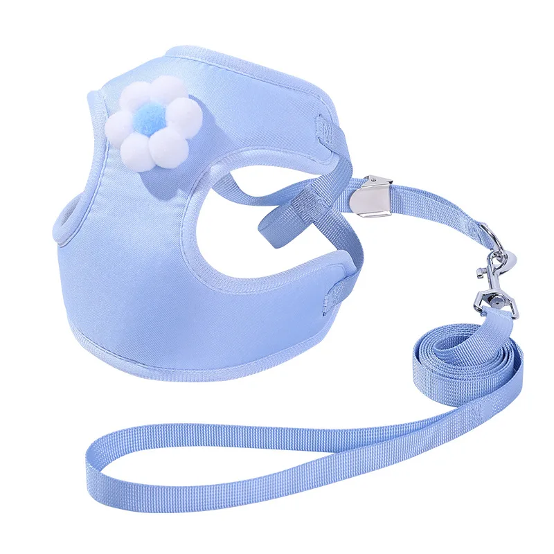 

Cat Leash Vest, Three-dimensional Flower Cat Leash, Pet Vest, I-shaped Chest and Back, Dog Carrier, Pet Supplies