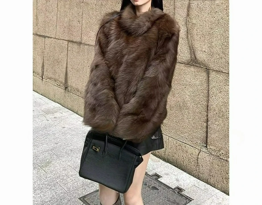 

2025 New Winter Thick Hairy Top Women's Casual Fashion Versatile Coat