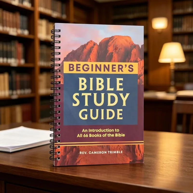 Christian Beginner Study Guide Book, Spiral Coil Binding, Easy Reading Workbook for Scripture Learning & Daily Devotio