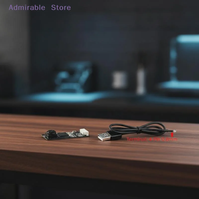 OV7675 Mini USB Camera Module Plug & Play Portable 1/2Pcs 50° View Angle Fits Win XP/7/8/10 Android for Outdoor Video Recording
