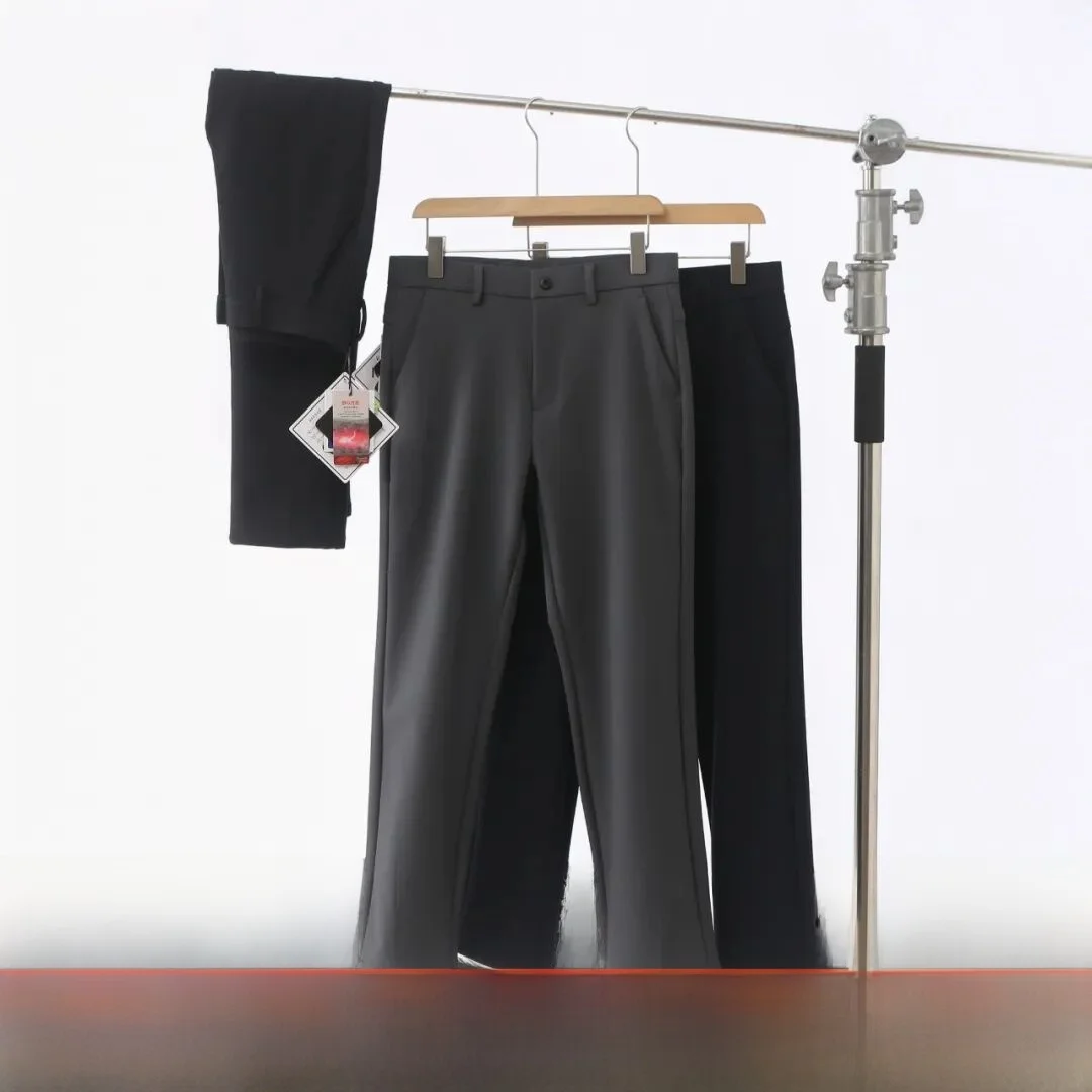 

Очаровательные роскошные удобные мужские повседневные брюки с эластичной резинкой на талии для поездок на работу, осенняя одежда, приятная для кожи, прочная дышащая...