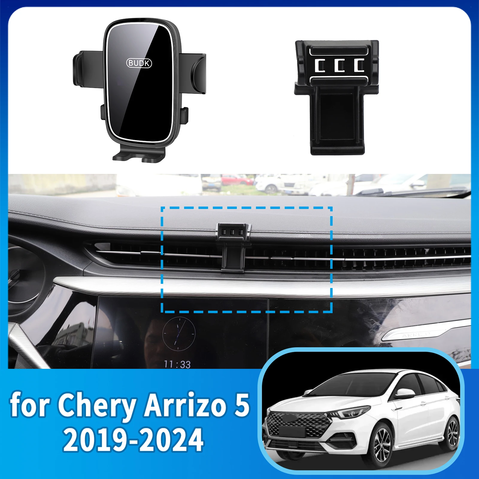 

Car Mobile Phone Holder for Chery Arrizo 5 EX 5 PRO 5 PLUS GT 2019~2024 Navigation Stand Auto Accessories GPS Bracket