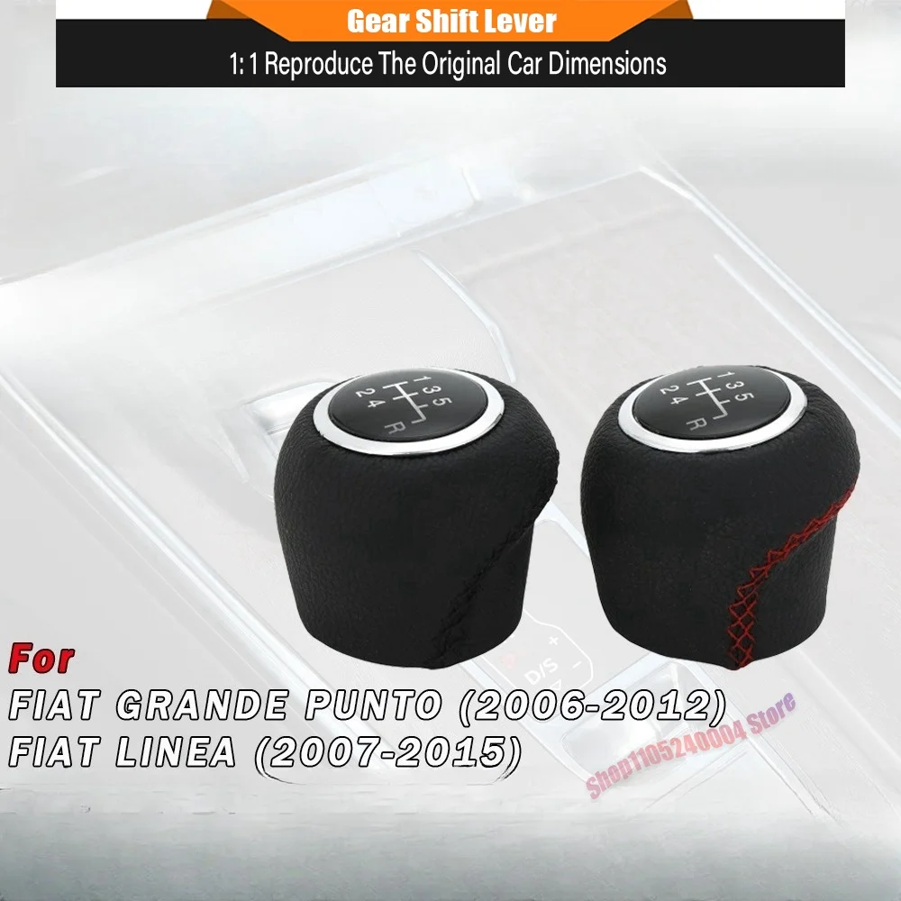 For Fiat Grande Punto 2006-2012 and Linea 2007-2015 5 Speed Manual Gear Shift Knob Handball Replacement