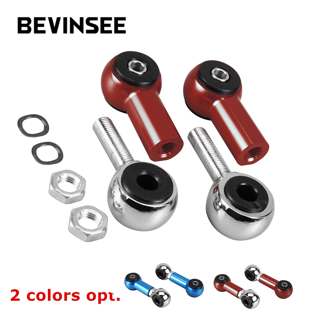 BEVINSEE Rear Sway Bar End link Adjustable Kit For BMW E46 320i 323i 325i 328i 330i 316i 318i 1999-2006 33551094619 33552283743