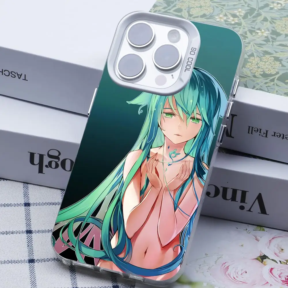 Saya no Uta حافظة هاتف محمول لهاتف آيفون 17 16 15 14 13 12 11 X XR XS 8 7 Pro Max Plus غطاء أبيض شفاف هاتف ذكي فاخر