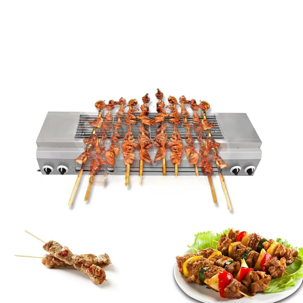Barbecue Grill Smokeless Gas BBQ Grills with Fan Outdoor Picnic Barbecue Cooker