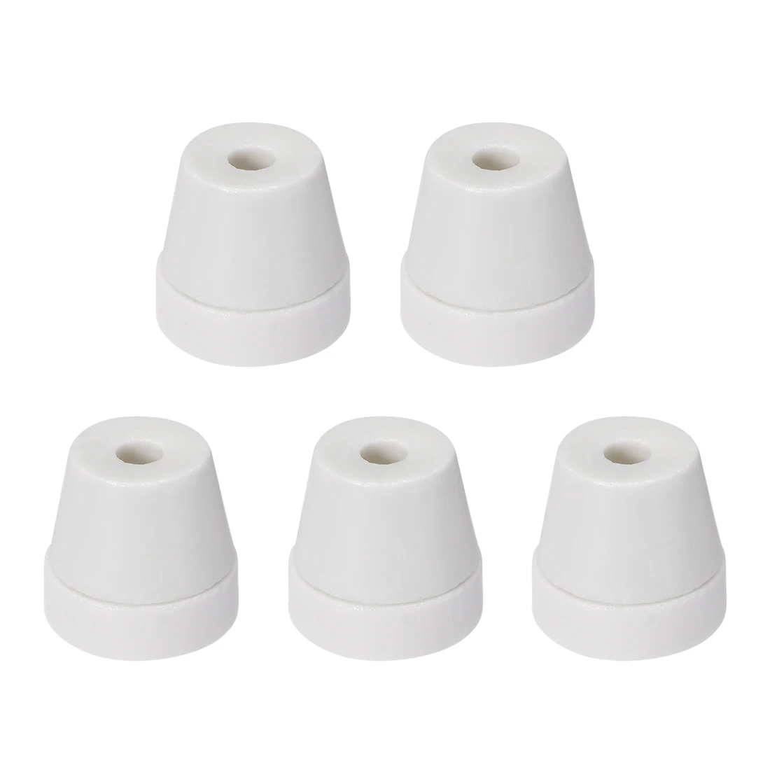 

UXCELL 5Pcs 6.3mm Dia Ceramic Tapered Insulators Beads Alumina Porcelain Stepped Insulator for Heating Wire Protection Sheaths