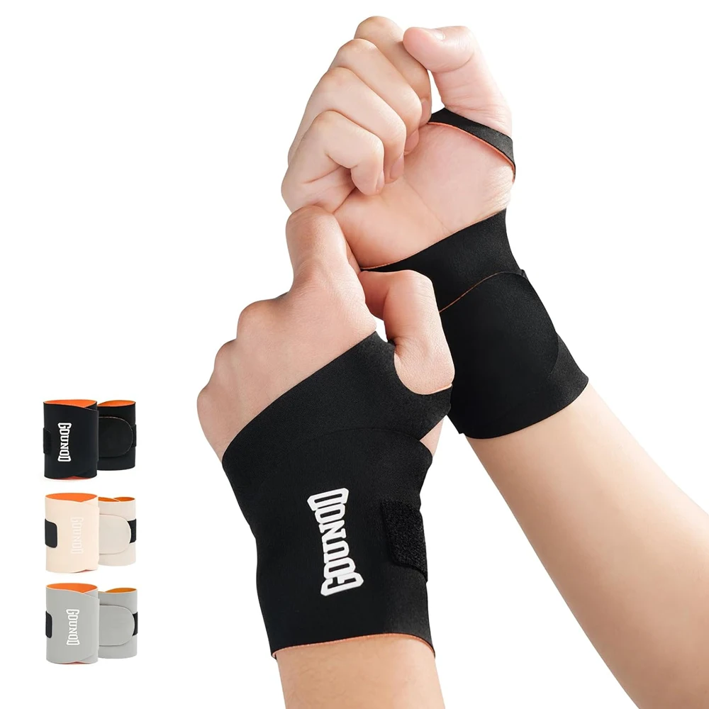 Adjustable Elastic Wrist Compression Sleeve for Sports Carpal Tunnel & Arthritis Pain Relief Daily Use Sports Injury Recovery