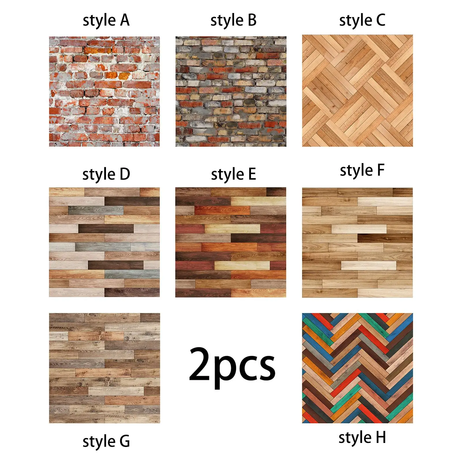 Durable PVC Dollhouse Miniature Floor Sticker Self Adhesive Dolls House Floorboards for 1 12 Scale Kitchen Bathroom Bedroom