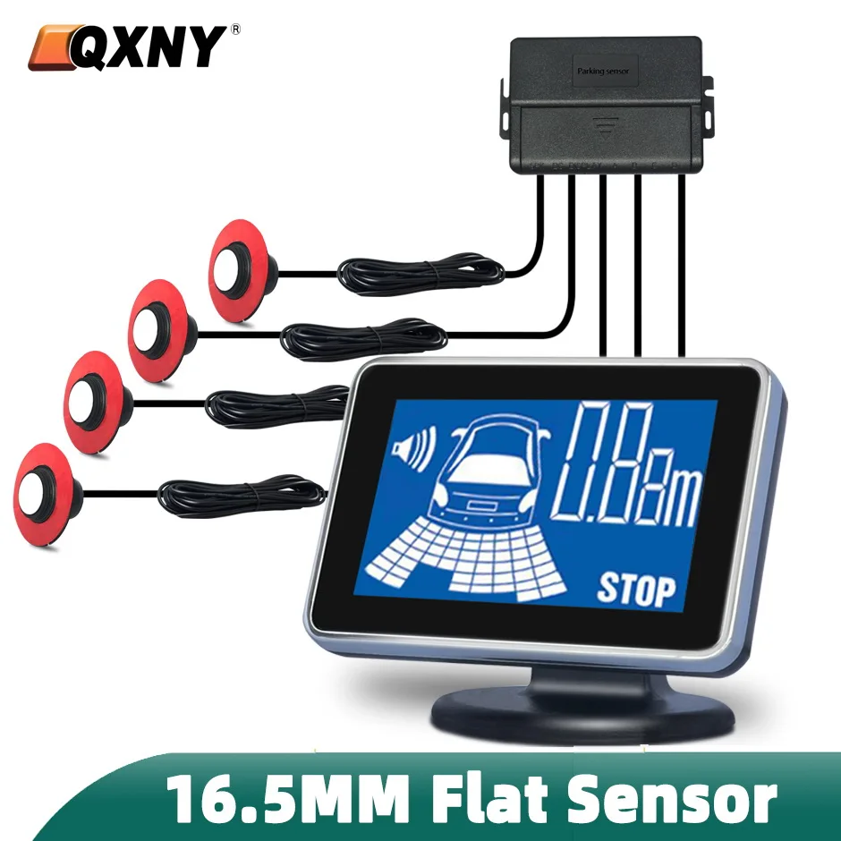 

Резервный Радар-самолет 4 дюйма, Парктроник, 16,5 мм, парковочные датчики для бампера, регулируемая глубина для помощи системе дистанции бампера