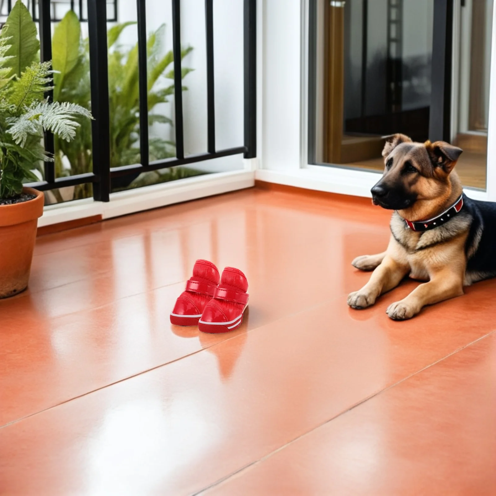 

4pcs Pet Snow Boots: Small Dog Winter Booties Waterproof Non-Slip Fleece Lined For Hiking Walking Outdoor Cold Weather Use