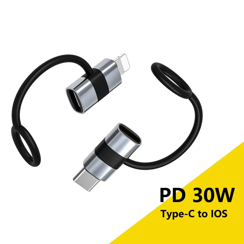 Адаптер PD 30 Вт USB C OTG для IOS «мама» на USB C «папа» для iPhone 15 14 13 Pro Max Разъем OTG для быстрой зарядки типа C