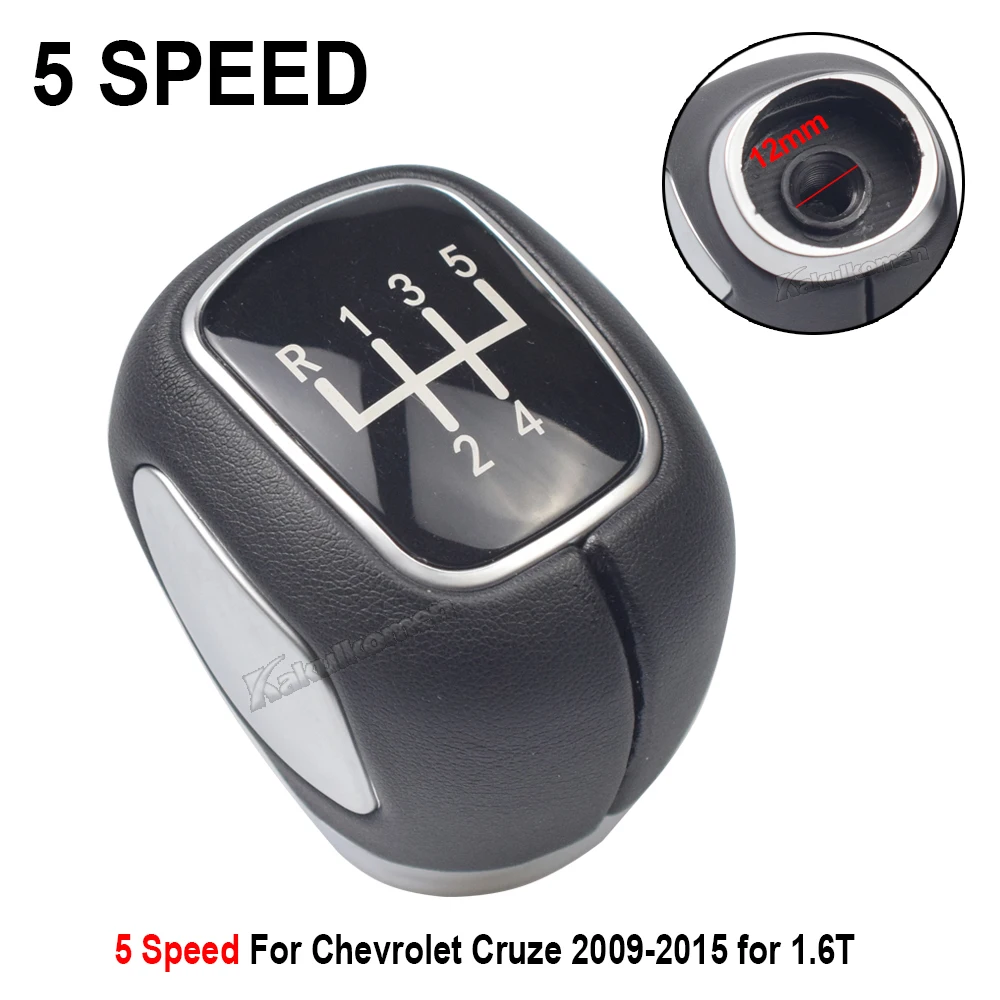 For Chevrolet Chevy Cruze 2009-2015 Car 5/6 Speed Manual Transmission Gear Shift Knob Head Ball Lever Shifter