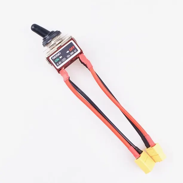 Silver contact high current rocker arm toggle switch 32A high current waterproof switch XT60/T plug remote control boat