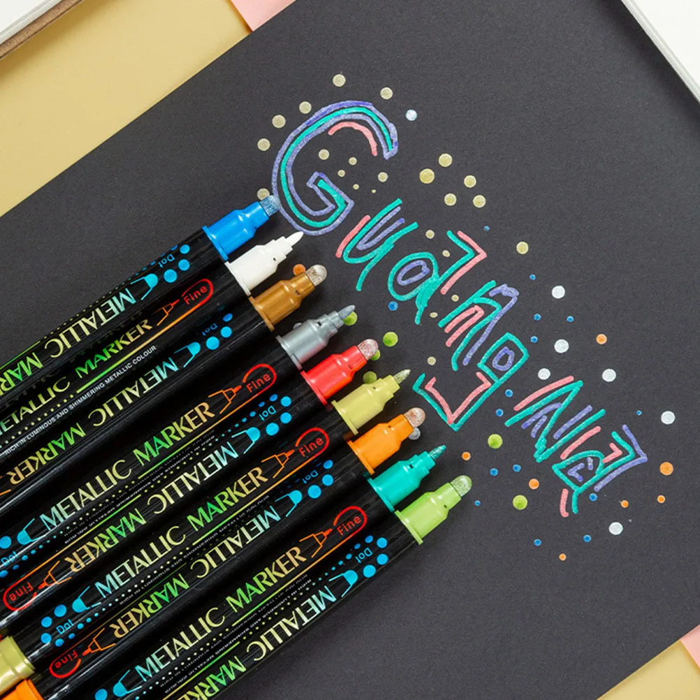 

12pcs Acrylic Paint Pens Flexible Tip For Writing Drawing Coloring Sketching Outlining Art Supplies Paint Markers Set