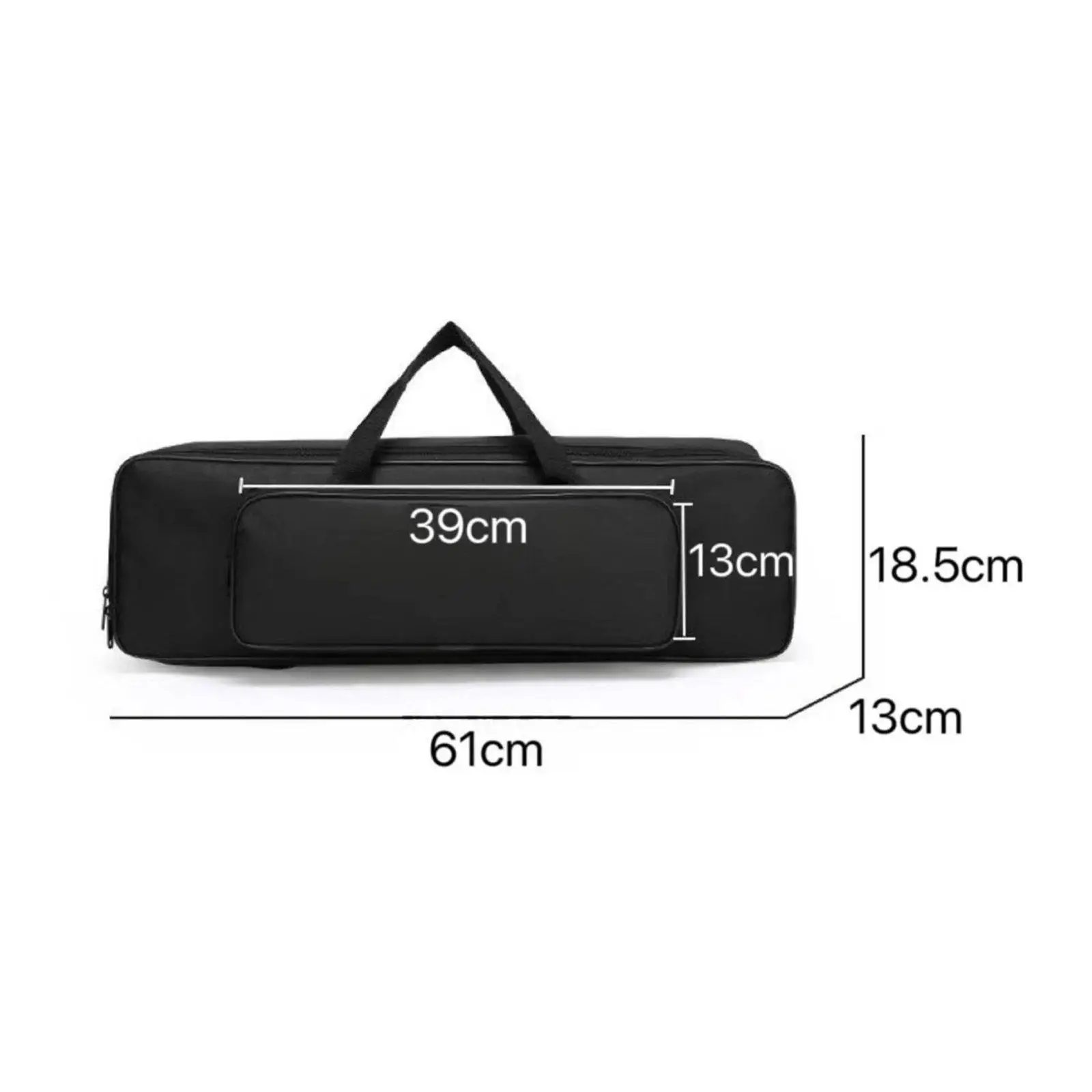 Keyboard Case 88 Keys Padded Folding Piano Bag Heavy Duty Oxford Digital Instrument Holder for Music Studio Transport