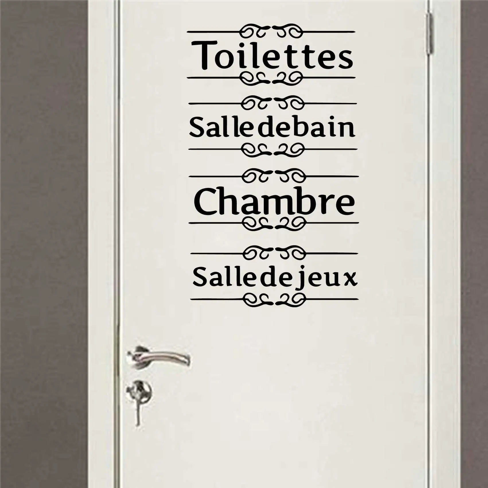 New word Wall Sticker Diy Wallpaper For bathroom WC Door Decor Vinyl Art Decal For Bedroom Wall Art Stickers