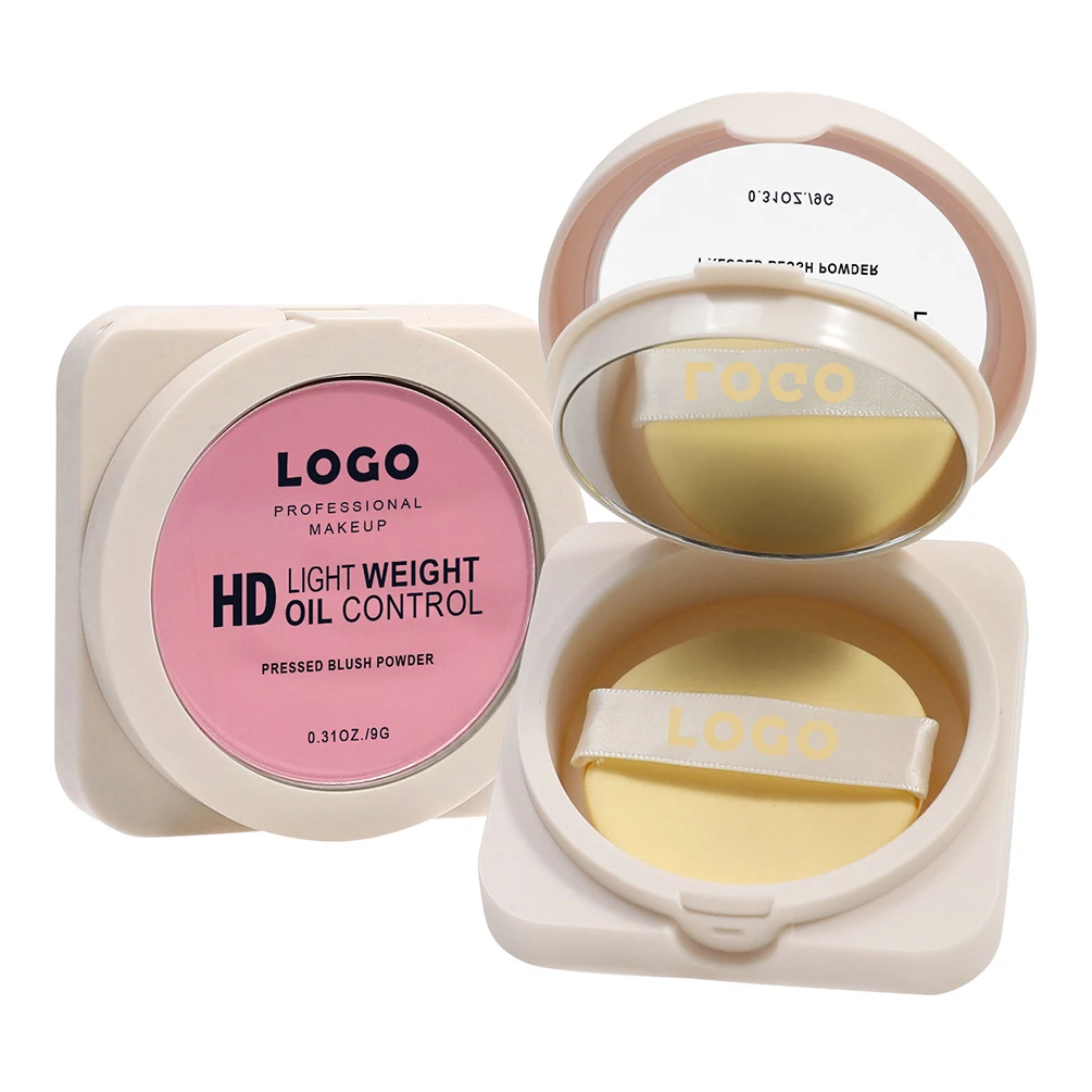 24-color Private Label Blush Powder Custom Logo Waterproof Matte Blusher Cheek Rouge Matte Oil-control Makeup Advanced Packaging