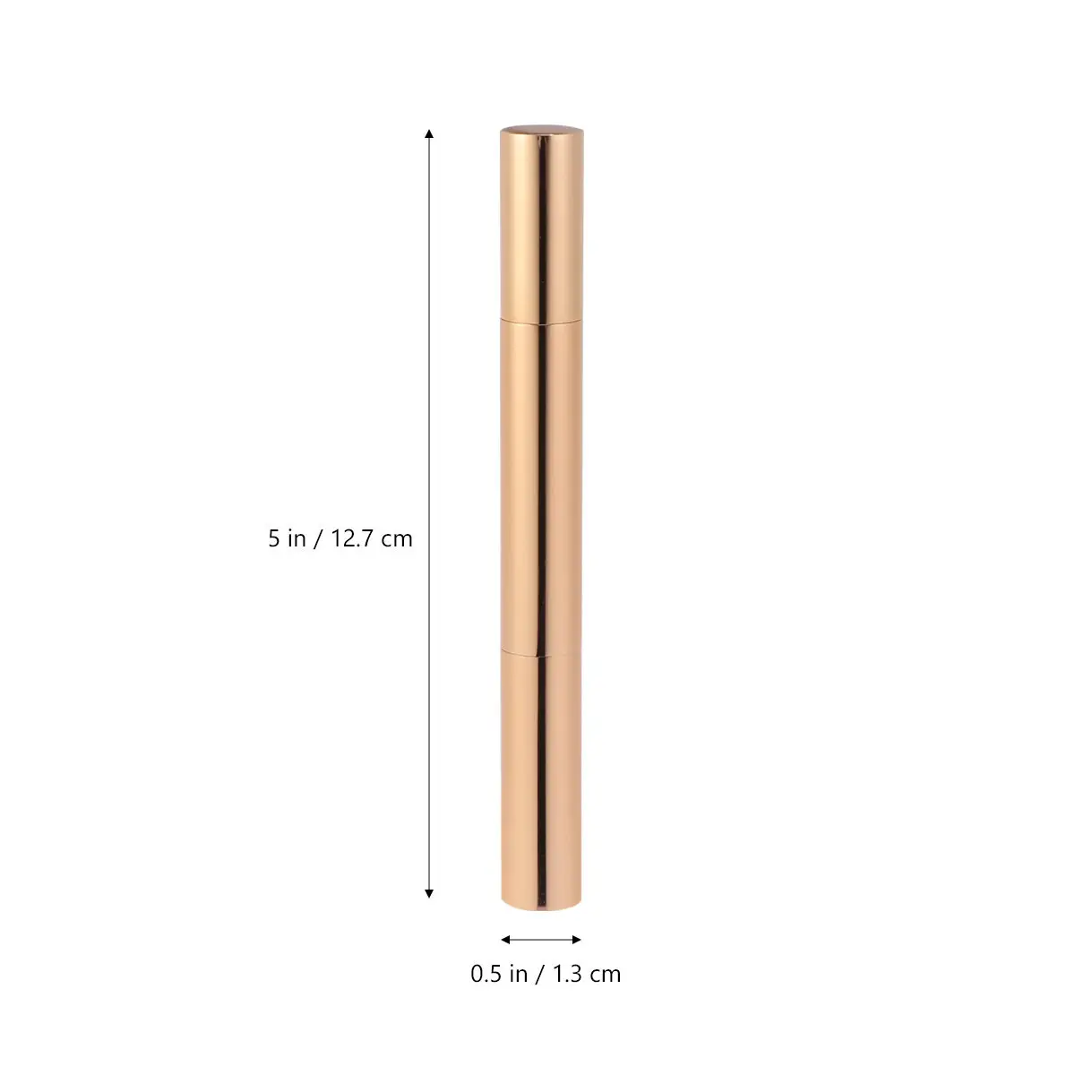 5 Pezzi Penne Vuote Dorate Lucide per Smalto, Applicatori Portatili, Tubetti per Lucidalabbra, Flaconi per Fondotinta Liquido, Essenziali da Viaggio