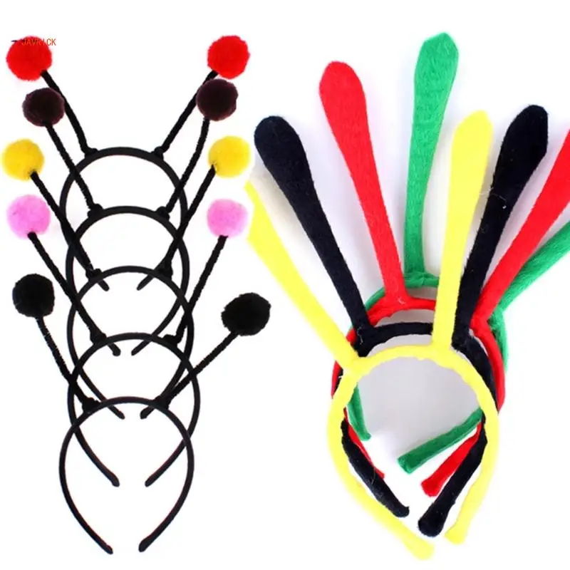 N1HE 5pcs Lovely Antenna Hair Hoop Hair Holder Stage Singing Dancing Cosplay Party Headwear for Girls Toddler