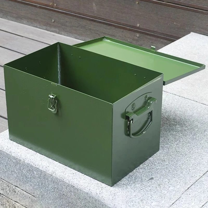 Hardware Toolbox Household Multifunctional Storage Case Car Portable Electrician Stainless Steel Tools Organizer Turnover Box