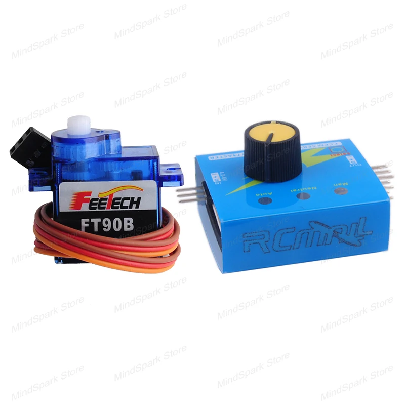 9g Micro Digital Servo FT90B 1.5kg 3-6V 180 Degree POM Plastic Gear Motor +Wheel for RC Car Robot Aircraft DIY Technology Toys