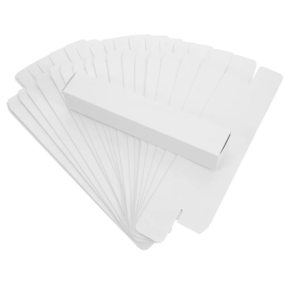 25Pcs Paper Folding Fan Storage Box DIY Decorative Fan Holders Wrapping Organizer Case Practical Decorations DIY Pan Boxes
