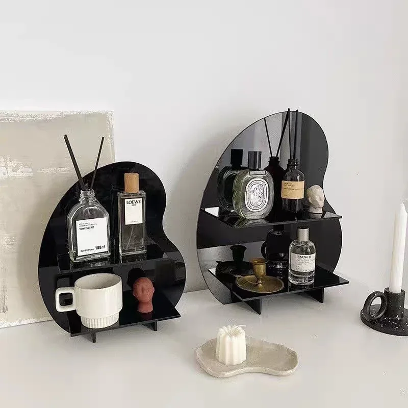 Acryl desktopplank aromatherapie parfum kaars kopjes cosmetica opslag dubbele ornamenten.