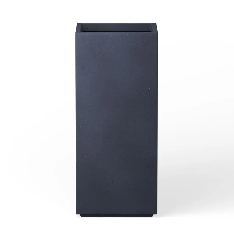 

20.3 H Tall Rectangular Concrete Planter, Modern Square Diameter Plant Pot with Drainage Hole and Rubber Plug for Indoor Outdoor