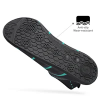 New Beach Shoes Wading Upstream Shoes Non-Slip Water Socks Swimming Shoes Breathable Treadmill Soft Shoes Black Soft Soled 4
