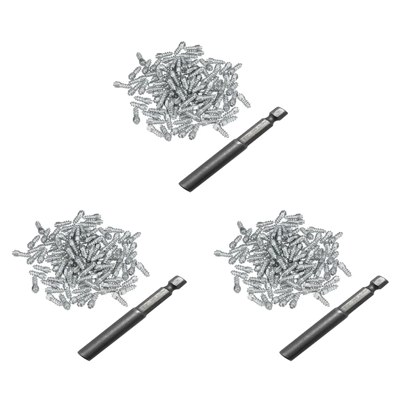 

600PCS 9Mm Tire Studs Carbide Screw Spikes Anti-Slip Anti-Ice For Car/SUV/ATV/UTV With Installation Tool Car Tire Stud