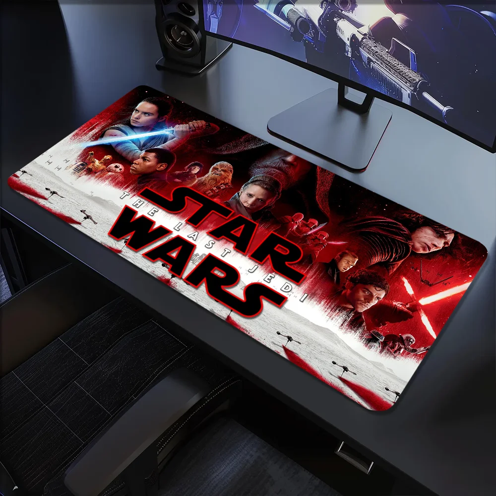 Film S-Star Wars Luke Vader Mouse Pad Large Desk Mat Keyboard Ergonomic Office Rubber PC Non-slip Anti-fray Home Custom
