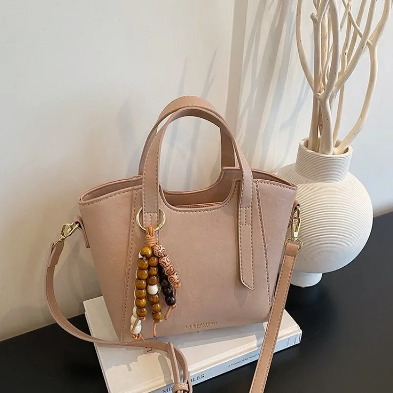 

High-End Casual Diaper Bag Luxury Leather Tote Purse Minimalist Elegant Messenger Bag for Women Original Textured Finish