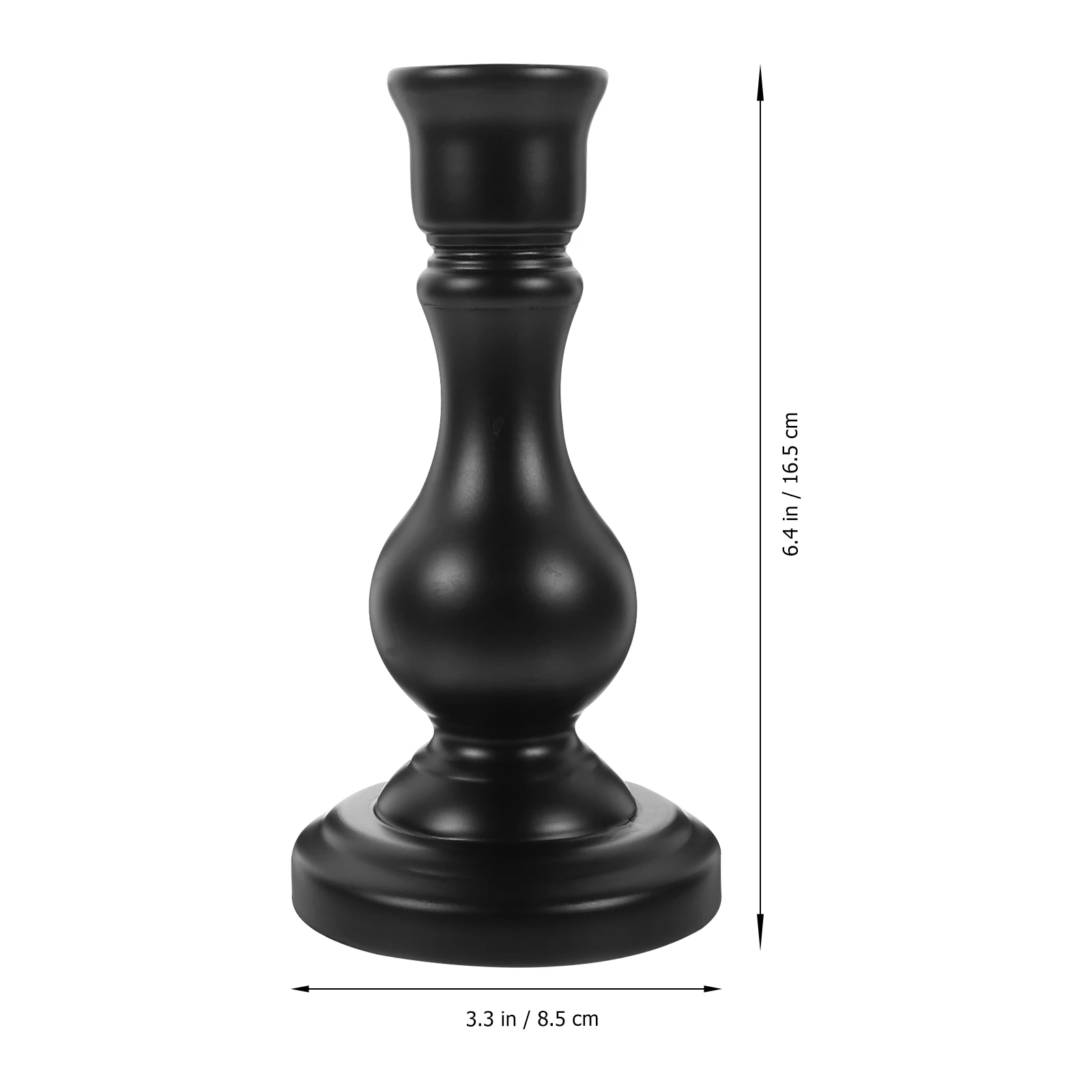 

2pcs Wooden Candlestick Vintage Style Natural Texture Home Decoration Rustic Holder For Living Room Bedroom Wedding Party