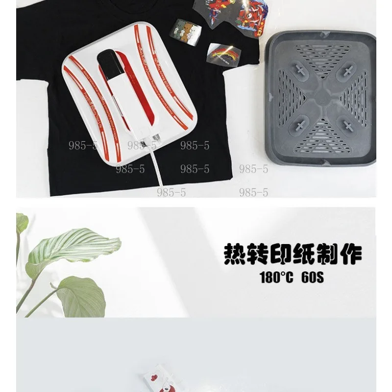 Portable Mini Iron‑on Heat Press Machine 18×20cm Heat Transfer Equipment For T‑shirt DIY Printing
