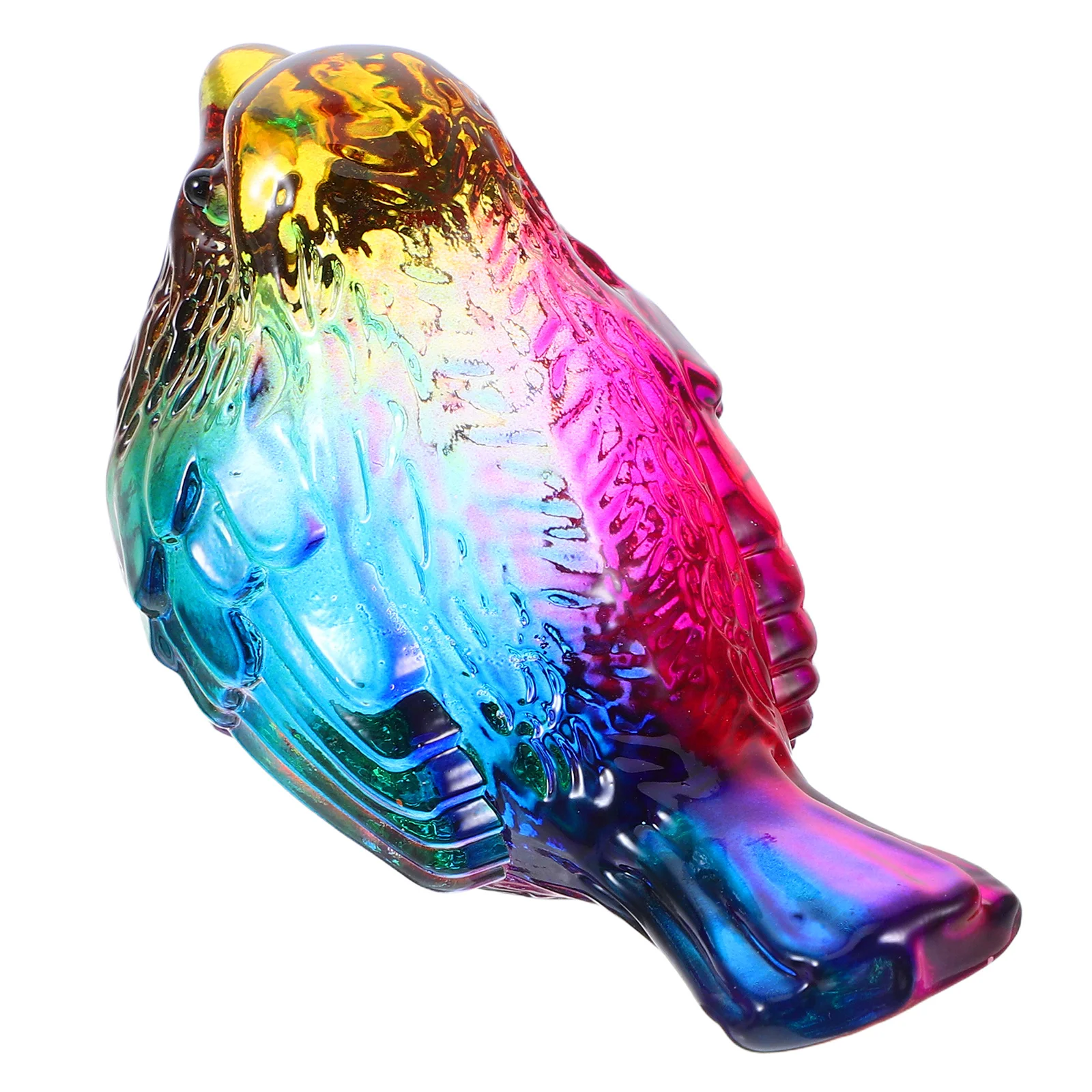 

Mini Crystal Bird Sculpture Cartoon Animal Design Glass Art Desktop Ornament Shelf Decoration Display