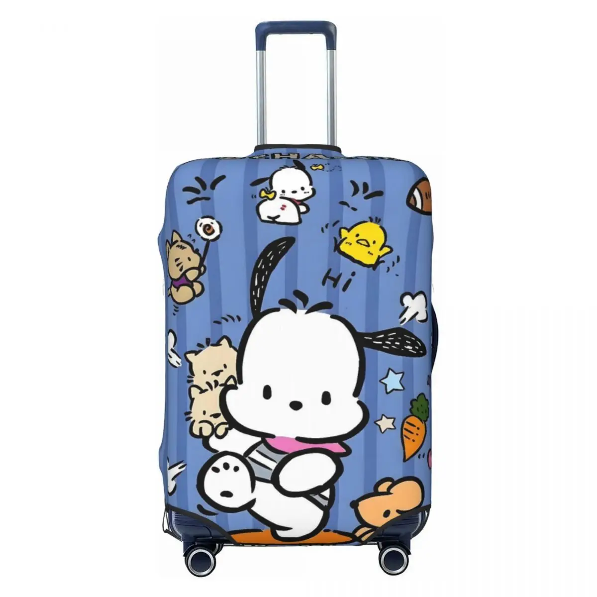 

Custom Pochacco Cute Cartoon Suitcase Cover Elastic Kawaii Print Luggage Protective Covers for 18-32 inch