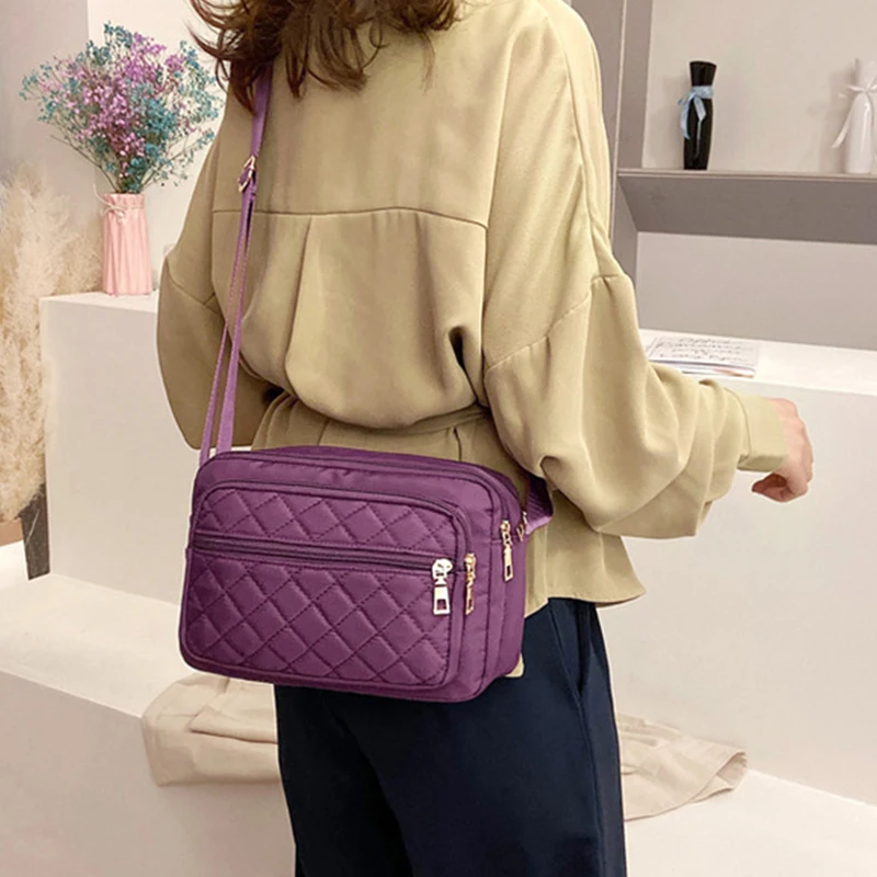 Fashion Women Shoulder Messenger Bag Waterproof Nylon Crossbody Bag Female Large Capacity Casual Travek Handbags Purse Bags