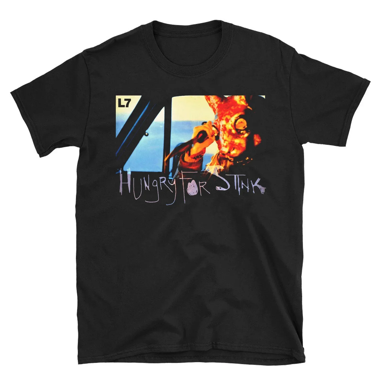 New Hungry For Stink L7 Band Shirt Classic Black Size Unisex S-5XL VE1256 long sleeves