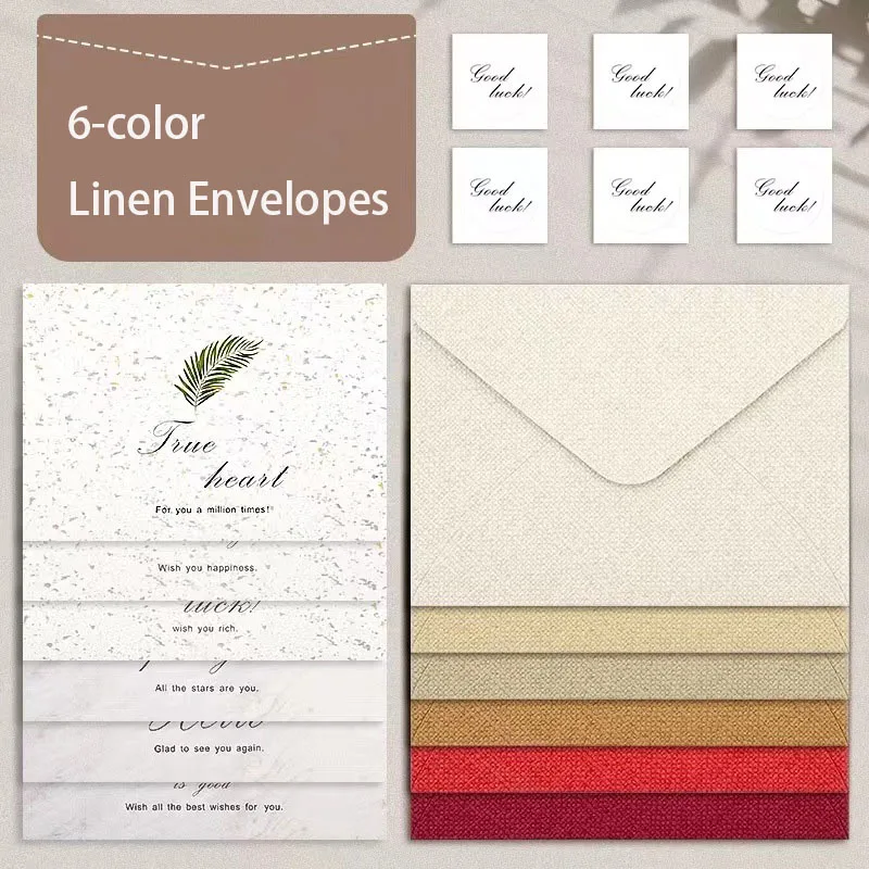 50pcs/lot Linen Envelope 120x88mm for Wedding Invitations Business Storage Postcards Giftbox Envelopes Awards Promotional Gifts