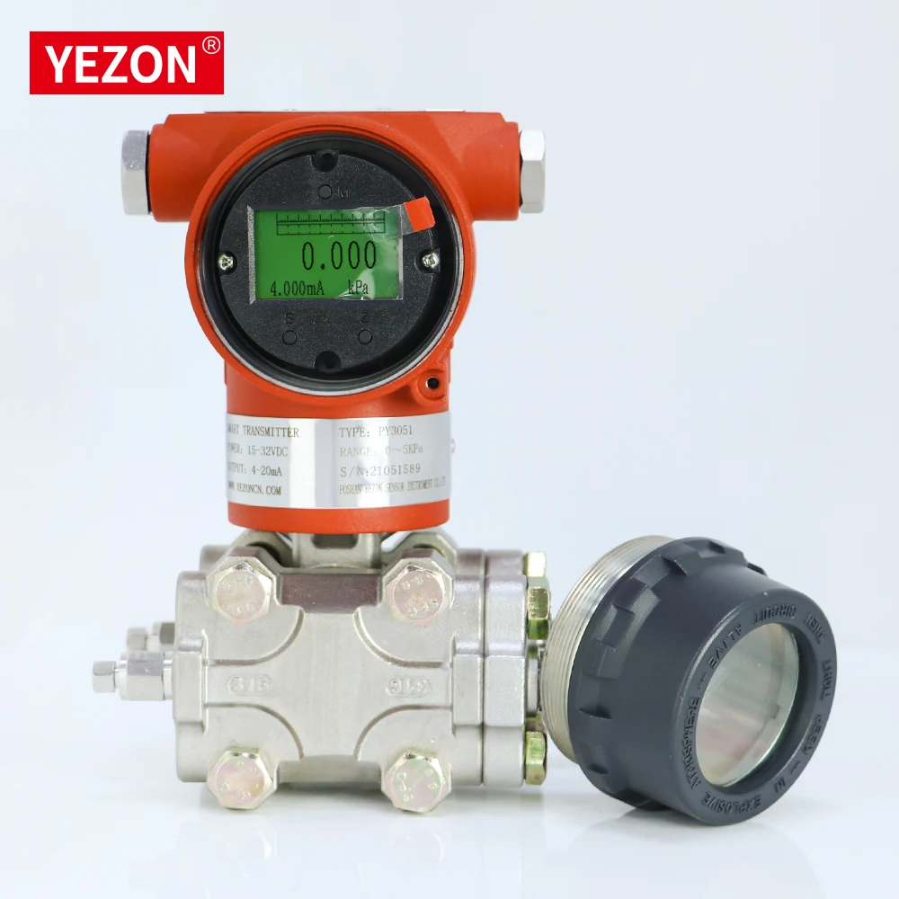 PY3051L Intelligent Differential Pressure Transmitter 4~20mA HART  Gas Liquid High Precision Pressure Transmitter
