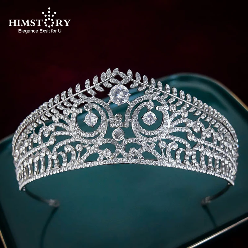 

HIMSTORY European Vintage Tiaras Bridal Jewelry Quinceanera Rhinestone Crystal Crowns Pageant Wedding Hair Accessories