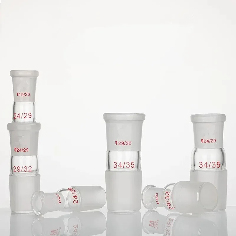 14/23 19/26 24/29 29/32 Female To 19/24/29/34/40/50mm Male Glass Joint Glass Reducing Transfer Adapter Glassware Laborotary