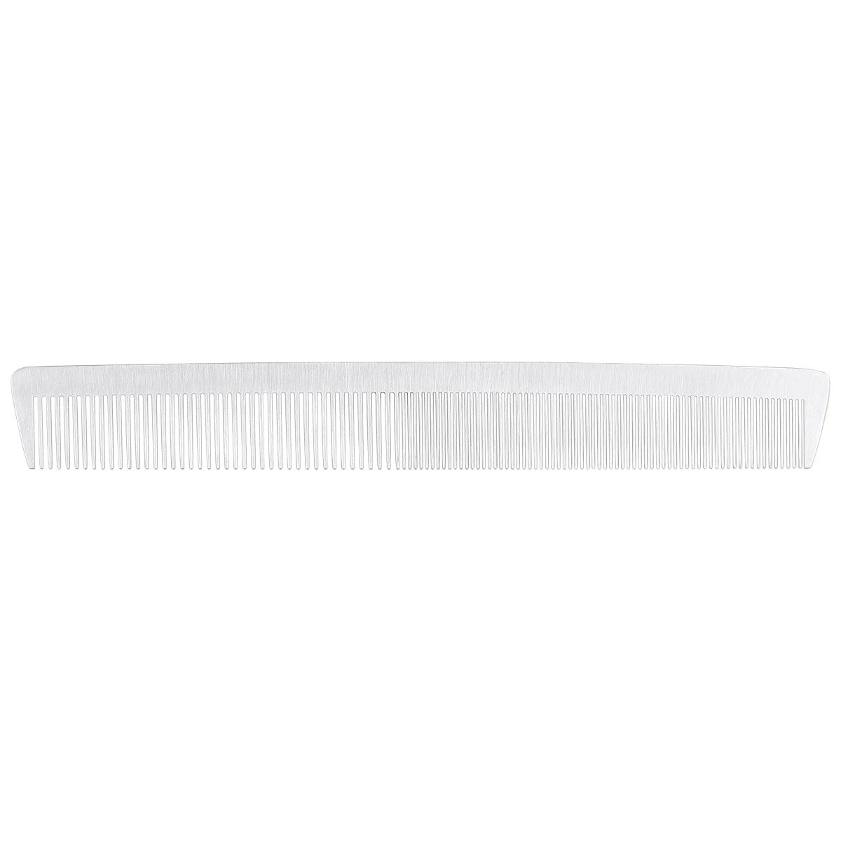

1pc Titanium Steel Comb Professional Hairdressing Tool Barber Comb For Salon Home Use Thick Curly Hair 21X3Cm Silver